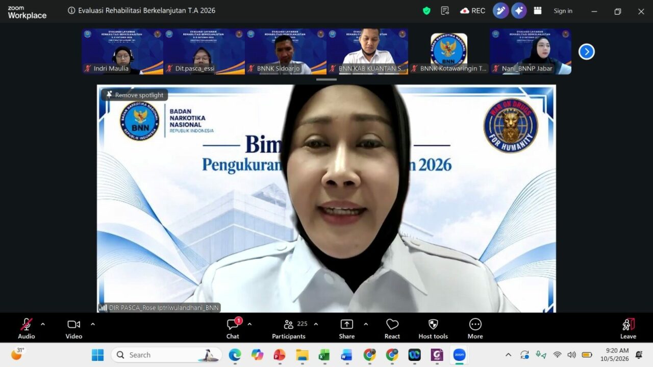 BNN EVALUASI CAPAIAN REHABILITASI BERKELANJUTAN TRIWULAN III TAHUN 2026